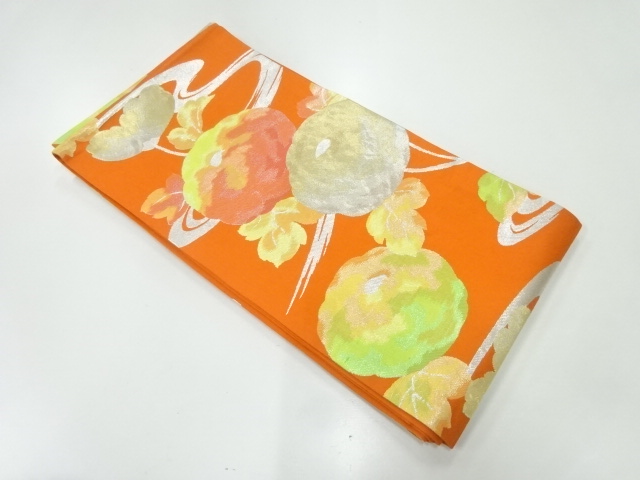 JAPANESE KIMONO / FUKURO OBI FOR KIDS / SILK / WOVEN KIKU